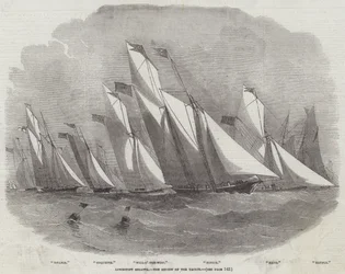 Lowestoft-Regatta, die Überprüfung der Yachten